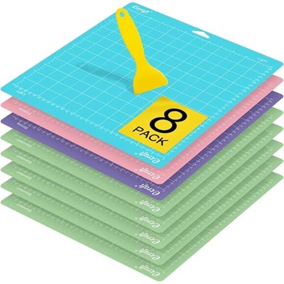Ecraft 12"X12" Cutting Mat For Cricut -(variety 8 pack) Include - Picture 7 of 7